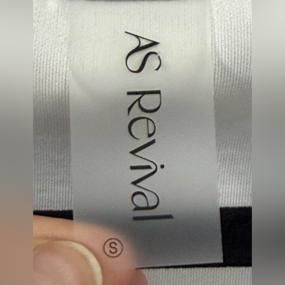 As Revival Heather Gray Women's V-Neck Sweatshirt - Picture 3 of 4